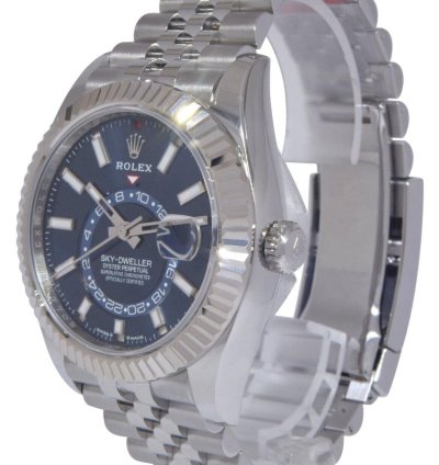 Rolex Sky-dweller New Rolex Sky-dweller 18k Wg Steel Blue Dial 42mm Jubilee Watch 24 336934
