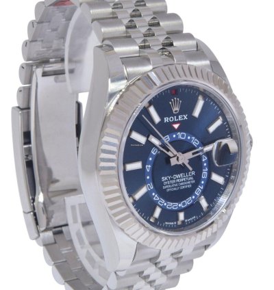 Rolex Sky-dweller New Rolex Sky-dweller 18k Wg Steel Blue Dial 42mm Jubilee Watch 24 336934