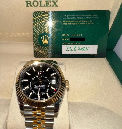 Rolex Sky-dweller New Rolex Sky-dweller 42mm - Yellow Gold Steel
