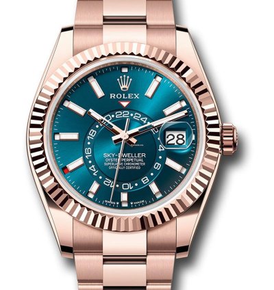 Rolex Sky-dweller New Sky-dweller 336935 Blue Dial 18k Rose Gold 42mm Oyster Bracelet