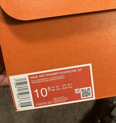 Gully Grey Corteiz Nike Air Trainer Huarache