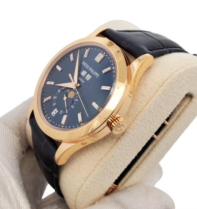 Patek Philippe Annual Calendar 5396r Blue Baguette Blau Baguette Sehr Gut Sehr Gut 2022 Full Set