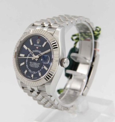 Rolex Sky-dweller Oman Ref 326934 Box Paper Full Set New Stickers Blue Dial Year 12 2021