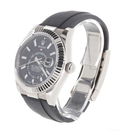 Rolex Sky-dweller Or Blanc Oysterflex Neuve 2024