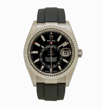 Rolex Sky-dweller Or Blanc Oysterflex Neuve 2024