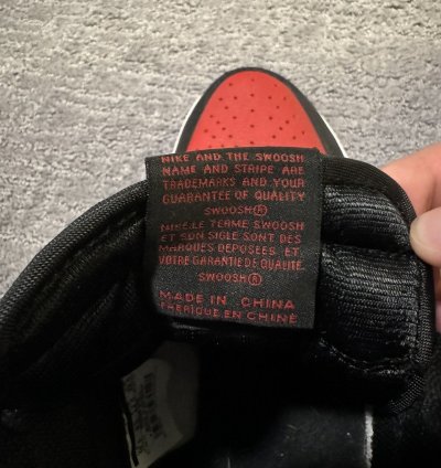 Jordan 1 Bred Toe