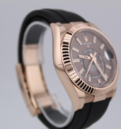 Rolex Sky-dweller Oyster Flex Chocolate Dial - 2022 Full Set