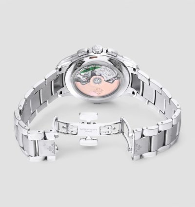 Patek Philippe Annual Calendar Chronograph 5905 1a Chronograph Annual Calendar Green Dial Ss Description