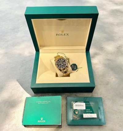 Rolex Sky-dweller Oyster Sky-dweller Yellow Gold Black Dial 44 Mm