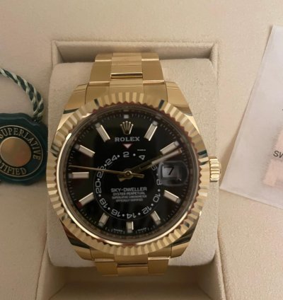 Rolex Sky-dweller Ref 326938 Full Set Absolut Ungetragen Nicht Poliert