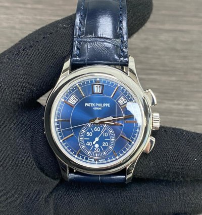 Patek Philippe Annual Calendar Chronograph 5905p Blue Annual Calendar Chronograph