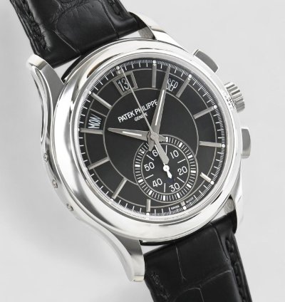 Patek Philippe Annual Calendar Chronograph 5905p Calendar Platinum Black Dial