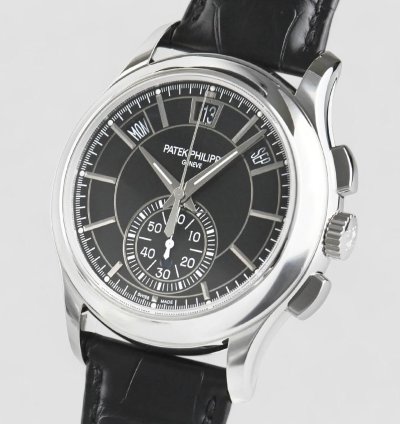 Patek Philippe Annual Calendar Chronograph 5905p Calendar Platinum Black Dial