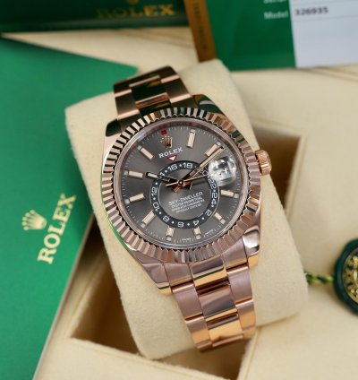 Rolex Sky-dweller Rhodium Dial