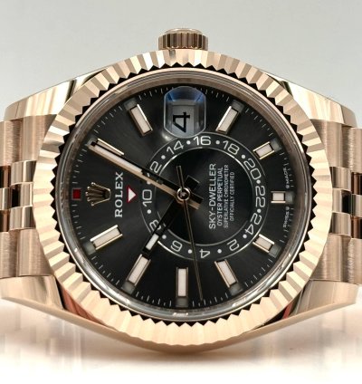 Rolex Sky-dweller Rhodium Dial Rose Gold Jubilee Bracelet 336935 Unworn 2024