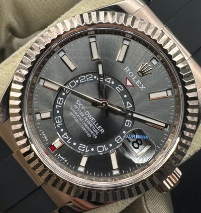 Rolex Sky-dweller Rhodium Dial Unworn