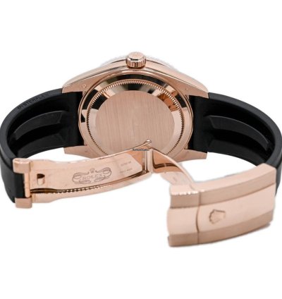 Rolex Sky-dweller Rose Gold 42mm White Dial Oysterflex 326235