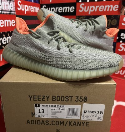 Yeezy Adidas Boost 350 V2 In Desert Sage Fx9035 Size 13