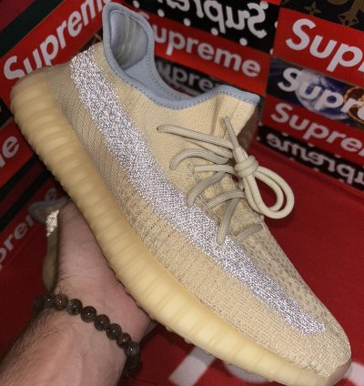 Yeezy Adidas Boost 350 V2 In Linen Fy5158 Size 12