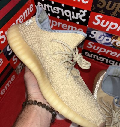 Yeezy Adidas Boost 350 V2 In Linen Fy5158 Size 12