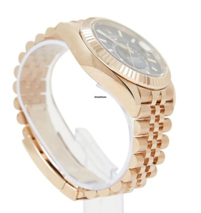 Rolex Sky-dweller Rose Gold Blue Dial On Jubilee Complete Set Unworn 2024