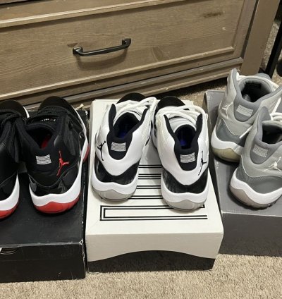 Jordan 11 Bundle Of 3 Bred Cool Grey Concord