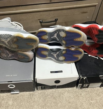 Jordan 11 Bundle Of 3 Bred Cool Grey Concord