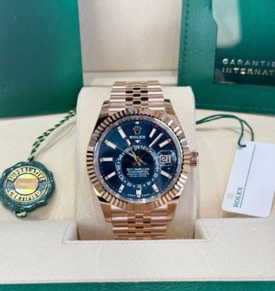 Rolex Sky-dweller Rose Gold Blue Jubilee 2025