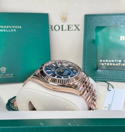 Rolex Sky-dweller Rose Gold Blue Jubilee 2025