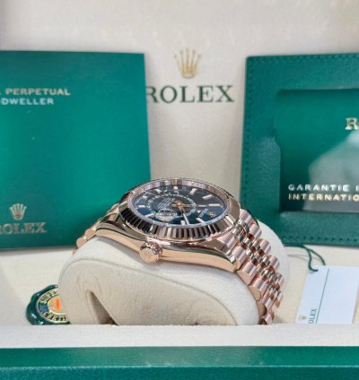 Rolex Sky-dweller Rose Gold Blue Jubilee 2025