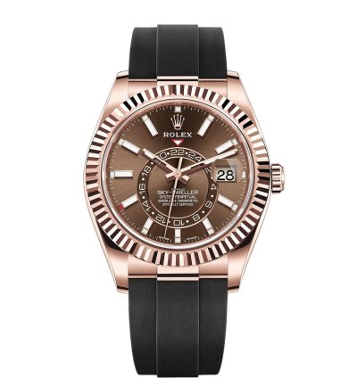 Rolex Sky-dweller Rose Gold Chocolate Dial - New 2023 - Available Now - 326235