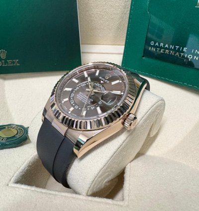 Rolex Sky-dweller Rose Gold Chocolate Dial 2023