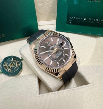 Rolex Sky-dweller Rose Gold Chocolate Dial 2023
