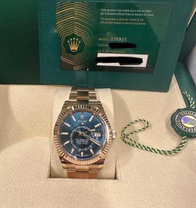 Rolex Sky-dweller Rose Gold New Full Set 2024 336935