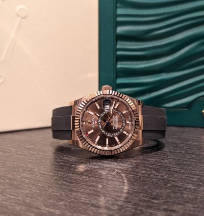 Rolex Sky-dweller Rose Gold Sky-dweller Chocolate Dial