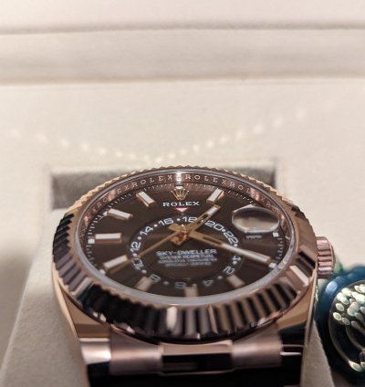 Rolex Sky-dweller Rose Gold Sky-dweller Chocolate Dial