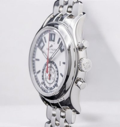 Patek Philippe Annual Calendar Chronograph 5960 Chronograph Ss Silver Dial