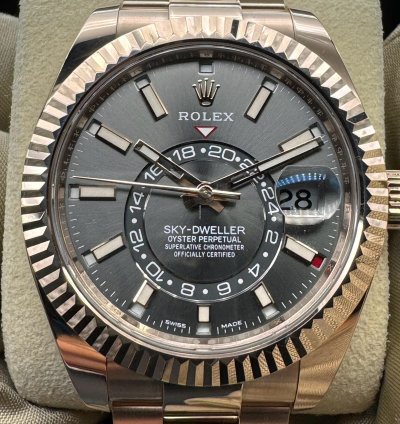 Rolex Sky-dweller Rose Gold Unworn