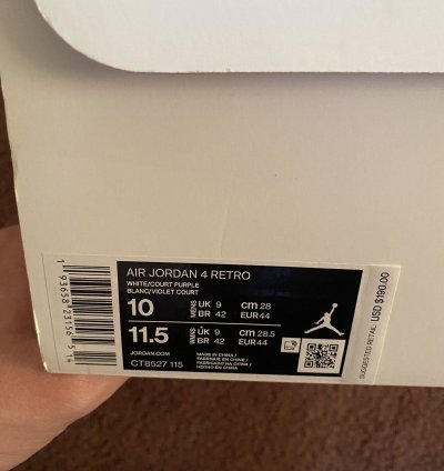 Jordan 4 Metallic Purple