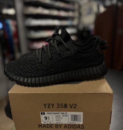 Yeezy 350 Og Original Pirate Black Size 10 bb5350