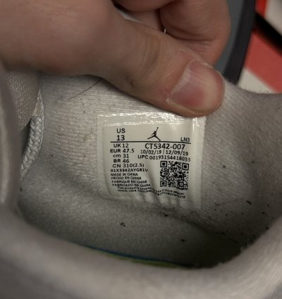 Jordan 4 Neon Size 13 Replacement Box Clean
