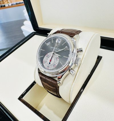 Patek Philippe Annual Calendar Chronograph 5960p Platinum Grey Dial 40mm Auto Watch Box Paper