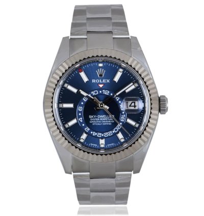 Rolex Sky-dweller Stainless Steel Bright Blue Dial 326934