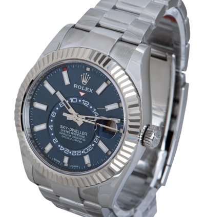 Rolex Sky-dweller Stainless Steel Bright Blue Dial 326934