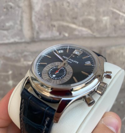 Patek Philippe Annual Calendar Chronograph 5960p-015 Blue Annual Calendar Chronograph