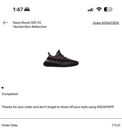 Yeezy 350 Yecheil V2 Non Reflectice