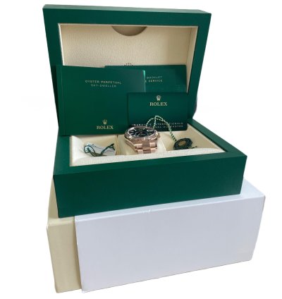 Rolex Sky-dweller Unworn 2023 Papers Rolex Sky-dweller 18k Rose Gold Blue-green 42mm 336935