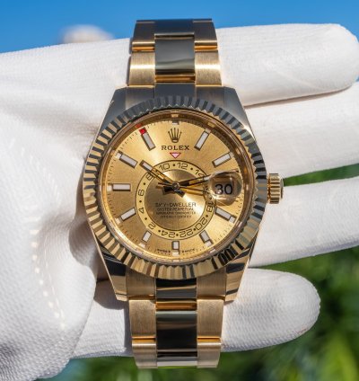 Rolex Sky-dweller Unworn 2024 Sky-dweller 42mm 336938 Champagne Dial
