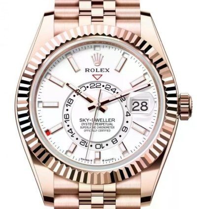 Rolex Sky-dweller Unworn Sky-dweller 42mm White Dial Rose Gold Jubilee Bracelet 336935 Box Papers 2024