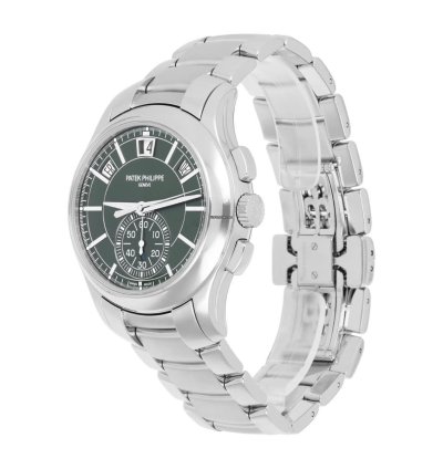 Patek Philippe Annual Calendar Chronograph Complications 5905 1a-001 Stainless Steel Watch Green Dial 2021
